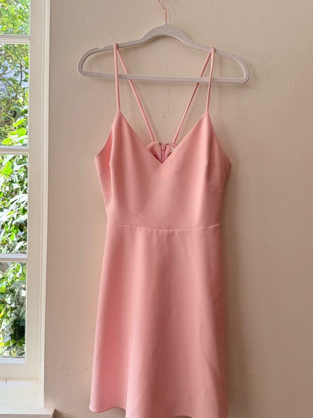 Likely Pink Spaghetti-Strap Mini Dress
